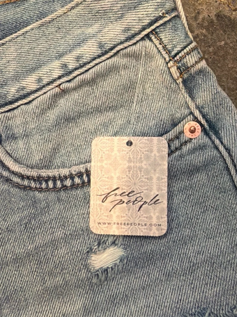 NWT Free People Denim Shorts, Size 25